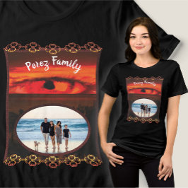 Familie Sonnenuntergang Auge 2106 Tri-Blend Shirt
