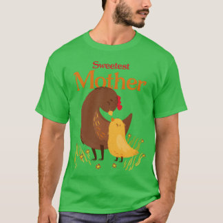 Familie Sweetest Mother Hen and Chick T-Shirt