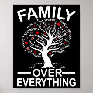 Familie über alles Passende Familienzusammenkunft  Poster