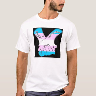 Familie überschreitet Logo-T-Shirt (Schwarzes) T-Shirt