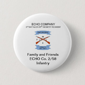 Familie und Infanterie der Freund-E Co. 2/58 Button