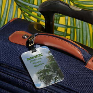 Familie vereint Wiedersehen-Urlaub Gepäckanhänger