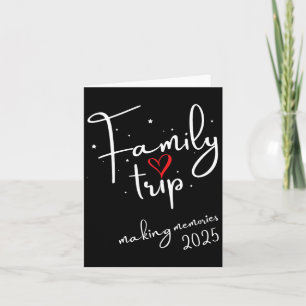 Familie Vibes 2025 Wiedersehen Vacation Making Karte