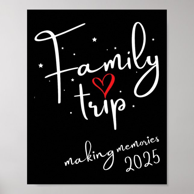 Familie Vibes 2025 Wiedersehen Vacation Making Poster (Vorne)