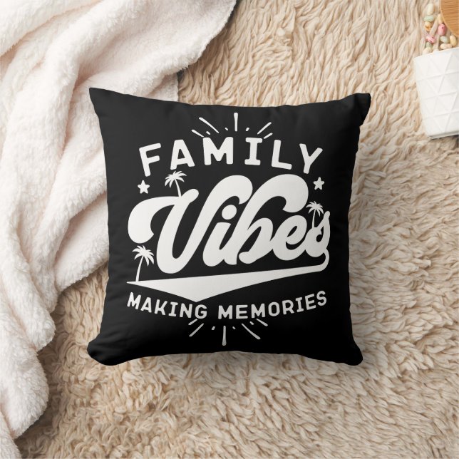 Familie Vibes Erinnerungen Funny Sprichwort Matchi Kissen (Decke)