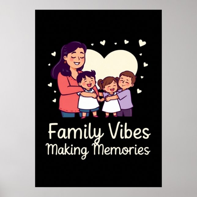 Familie Vibes Erinnerungen machen - Sonnenurlaub Poster (Vorne)