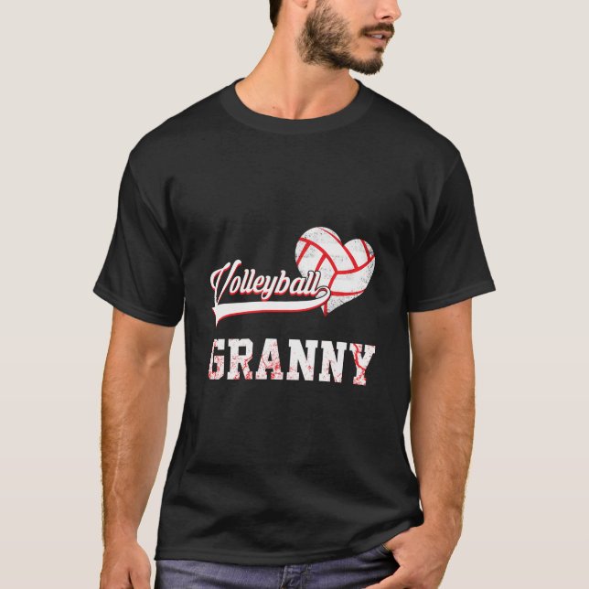 Familie Volleyball Spieler gibt Volleyball Granny T-Shirt (Vorderseite)