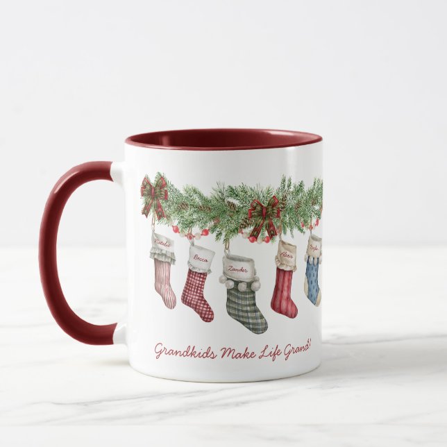 Familie von 11 | Enkel | Arbeitsplatz | STRUMPF Tasse (Links)
