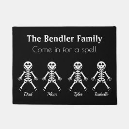 Familie von 4 Skeleton Halloween Doormat Fußmatte
