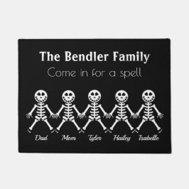 Familie von 5 Skeleton Halloween Doormat Fußmatte