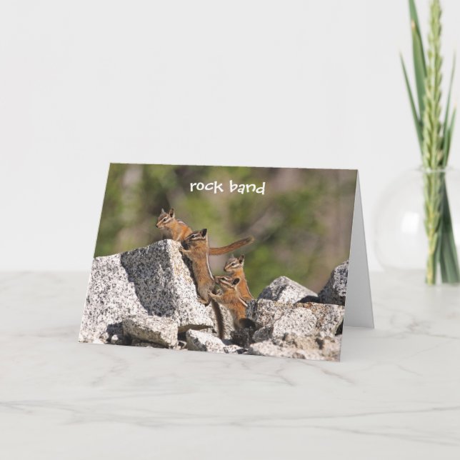 Familie von Chipmunks Karte (Vorderseite)
