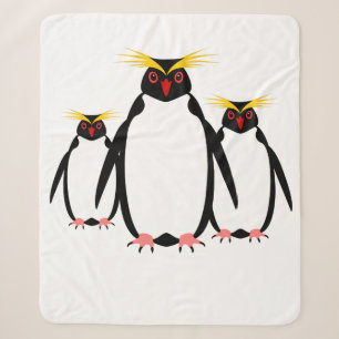 Familie von drei Pinguinen Sherpadecke