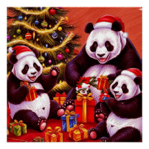 Familie von Pandas Eröffnungsfeierlichkeiten