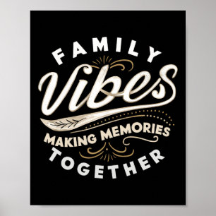 Familie Wiedersehen 2025 Vibes Erinnerungen machen Poster