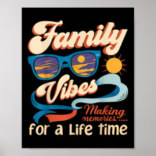 Familie Wiedersehen 2025 Vibes Erinnerungen machen Poster