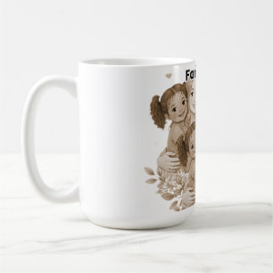 Familie zuerst immer – Emotionaler Liebeszitat Kaffeetasse