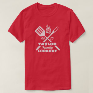 Familiecookout-Wiedersehen, Grill bearbeitet T-Shirt