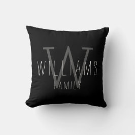 Familiemit Monogramm Throw-Kissen Kissen