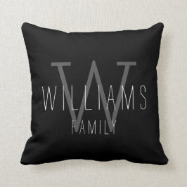 Familiemit Monogramm Throw-Kissen Kissen
