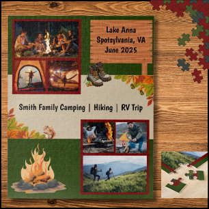 Familien-Camping-RV-Wander-Erinnerungen-Puzzle
