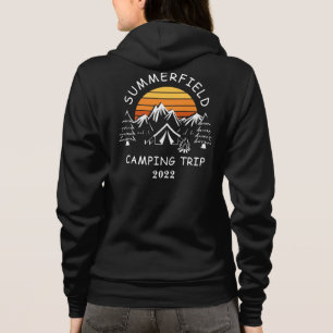 Familien-Camping-Trip-Matching Retro Hoodie