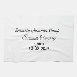Familien-Camping-Urlaub benutzerdefiniert Name Dat Geschirrtuch