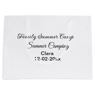 Familien-Camping-Urlaub benutzerdefiniert Name Dat Große Geschenktüte