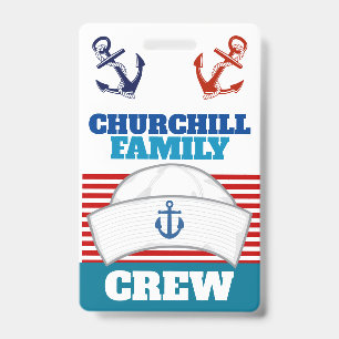 Familien-Crew-ID-Ausweisband Ausweis