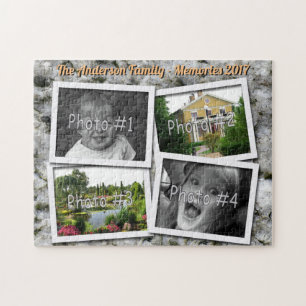 Familien-Erinnerungen 4 kundenspezifische Fotos x
