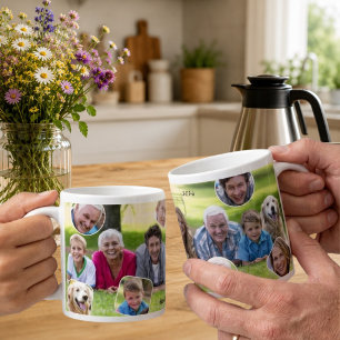 Familien-Erinnerungen Foto-Collage Feiertagsgesche Jumbo-Tasse