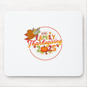 Familien-Erntedankfest 2025 Dankbares Herbst-Kürbi Mousepad