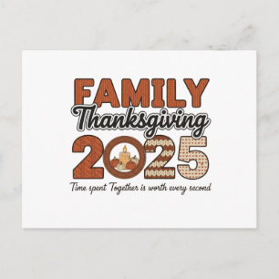 Familien-Erntedankfest 2025 Postkarte Gemütliche