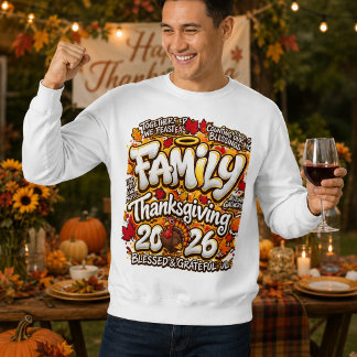 Familien-Erntedankfest 2026 Gesegnet und Dankbar H Sweatshirt