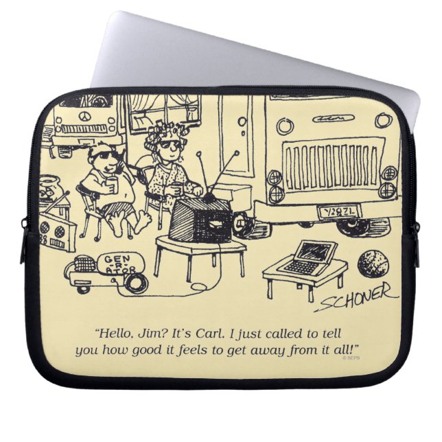 Familien-Ferien Laptopschutzhülle (Vorderseite)
