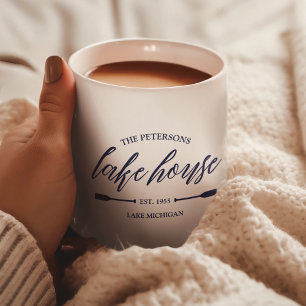 Familien-Ferienhaus-Mietobjekt-nautische benutzerd Kaffeetasse