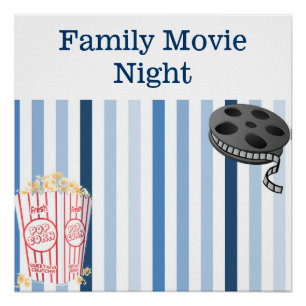 Familien-Film-Nachtplakat Poster