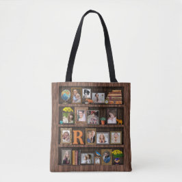 Familien-Foto-Collagen-Antiken-Bücherschrank Tasche