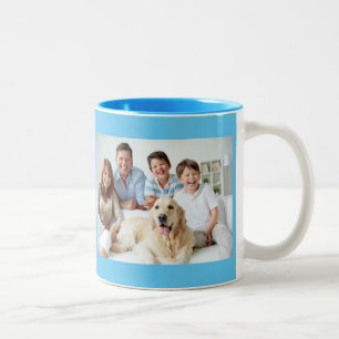 Familien-Foto-Entwurf Zweifarbige Tasse