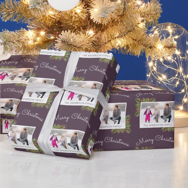 Familien-Foto| Geschenkpapier (Feiertage)