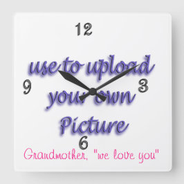 Familien-Foto-Uhr fertigen besonders an und Quadratische Wanduhr
