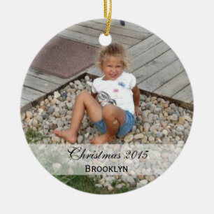 Familien-Foto-Verzierungen der Gewohnheits- Keramikornament