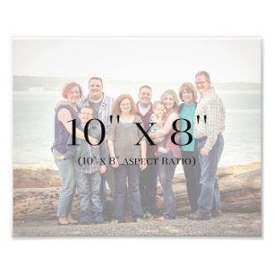 Familien-Fotos 10x8 SCHABLONE Fotodruck