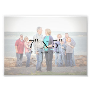 Familien-Fotos 7x5 SCHABLONE Fotodruck
