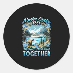 Familien Freunde Matching Gruppe Alaskan Alaska Kr Runder Aufkleber