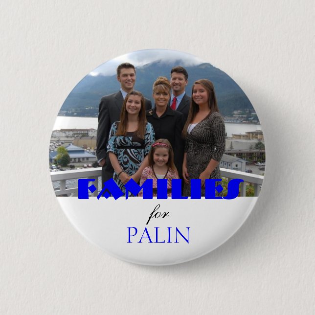 Familien für Palin Button (Vorderseite)