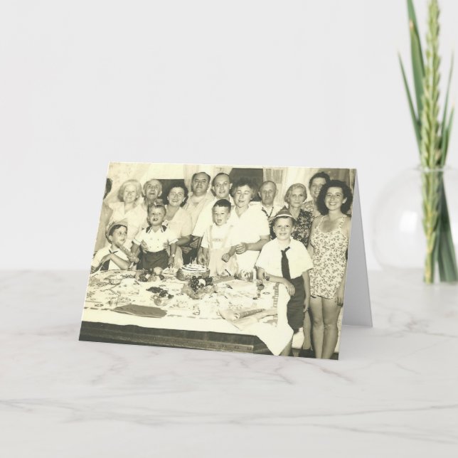 FAMILIEN-GEBURTSTAGS-PARTY! KARTE (Vorderseite)