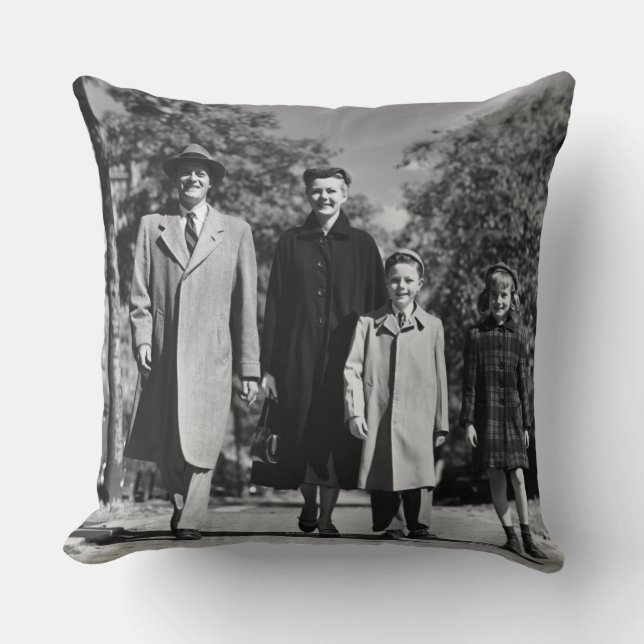 Familien-Gehen Kissen (Vorderseite)