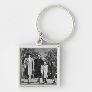 Familien-Gehen Schlüsselanhänger