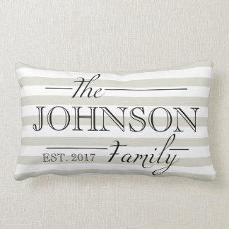 Familien-Geschenk-personalisierte Lendenkissen