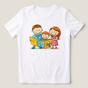 Familien-Geschichtenzeit Freude Minimalistische T- Tri-Blend Shirt